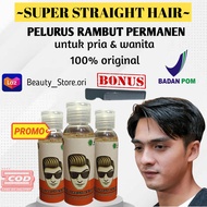 (TERLARIS) PELURUS RAMBUT 100% PERMANEN SUPER STRAIGHTENING HAIR PRIA/WANITA AMPUH ORIGINAL BISA COD