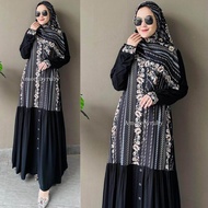 gamis one set/gamis+hijab/edisi adm 09/amore by ruby