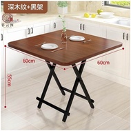 ST-🚤Square Table Foldable Living Room Dining Table Household Wooden Table Square Foldable Small Apartment Dining Table S