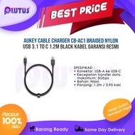 Aukey Cable  Charger  CB-AC1 Braided Nylon USB 3.1 To C 1.2M Black Kabel Garansi Resmi