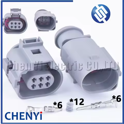 6 Pin 1.5mm 1J0973713G 1J0 973 713 G Automotive EGR Valve Waterproof Connector Plug Auto Socket 4212