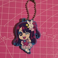 GANTUNGAN Hoshino ai oshi no ko keychain rubber strap official merchandise