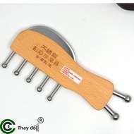 Thủ Công Bằng Thép Không Gỉ Đa Chức Năng Không Để Lại Dấu Vết Gua Sha Cọ Massage Đầu Trị Liệu Meridi