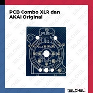 PCB Combo XLR and AKAI Original Size 25x31mm Board Socket Audio Panel DIY Power Supply PSU