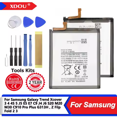 High Quality Battery For Samsung Galaxy Trend Xcover 3 4 4S 5 J5 E5 E7 C9 J4 J6 S20 M20 M30 Pro Plus