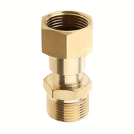 Pressure Washer Swivel Fitting M22-14mm 5000 PSI Brass Quick Connect 360-Degree Rotation for Power W