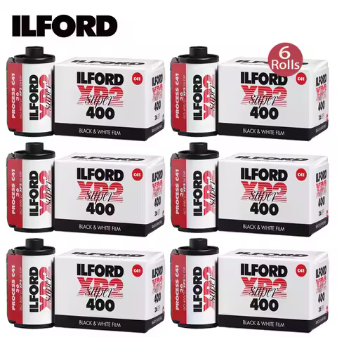 ILFORD XP2 SUPER 400 135 Black and White Film Universal C-41 Development For HOLGA 135BC/Kodak M35/H