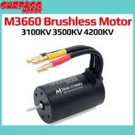 Surpass Hobby M3660 3100KV 3500KV 4200KV Waterproof Brushless Motor 2-3s For Wtloys Remo 1/10 RC Car