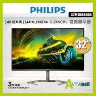 Philips 32" 32M1N5800A UHD 4K 144HZ HDR400 廣色域電競顯示器屏幕 Ultra Wide-Color LED Monitor Screen
