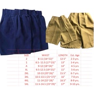 Short for school uniform 2 to 10 yr old