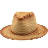 Vintage Panama Hat Men Straw Fedora Male Sun Hat Women Summer Beach British Style Chapeau Jazz Trilby Cap Sombrero