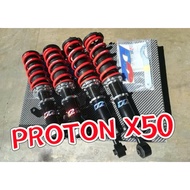 D2 PROTON X50 HI LOW BODY Adjustable Absorber Coilover spring 1set 4pc