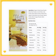 HEI HWANG - Ten Whole Grains, 黑王十谷米 (15 sachets x 30g) Exp:04/2027 [HALAL][Vegetarian][No Sugar Adde