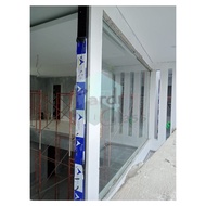 Partisi Ruangan Kaca Tempered 10mm Asahi Bapak Luis