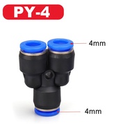 Pipe Fittings Plastic Pneumatic Connector Fitting Quick Push For Air Water Connecting PY PW Connect 