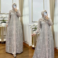 Dress Kondangan 2024 / Aliyah Dress / Ceruty Apk Payet / Gamis Viral / Model Gamis Lebaran / Gamis B