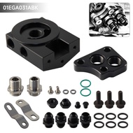 Oil Cooler Plate Oil Filter Sandwich Relocation Adapter Aluminum Alloy Kit For Toyota Lexus V8 Engin