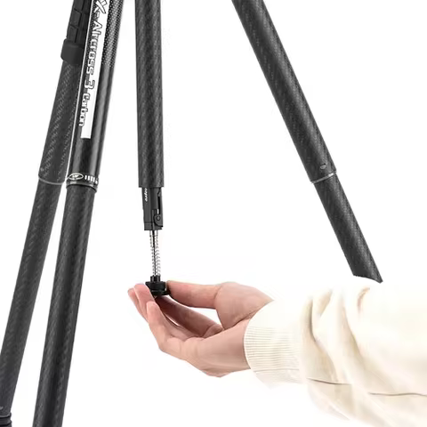 ◕Fotopro X-Aircross 3 Lite Professional Video Tripod Extendable Lightweight 10kg Payload Carbon Fibe