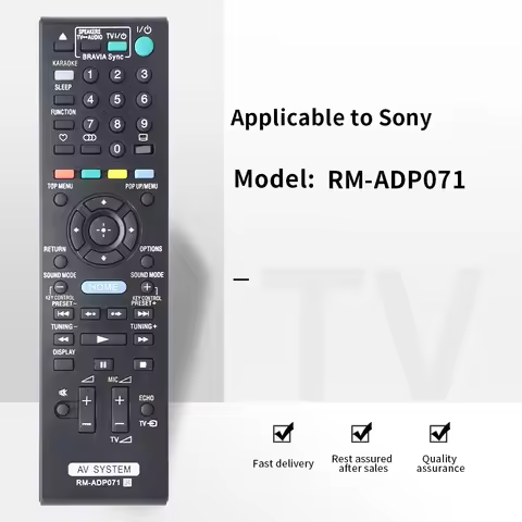 ZF applies to RM-ADP071 Fit for Sony AV System Remote Control Blu-ray DVD