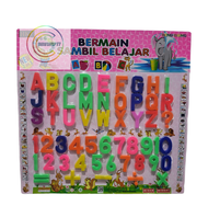 Alphabet Magnet Kulkas Huruf dan Angka / Mainan Edukasi Bermain Sambil Belajar Huruf dan Angka