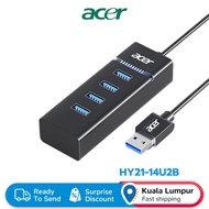 Acer USB docking station HY21-14U2B 4 in 1 USB hub high-speed transmission is suitable for 12-month 