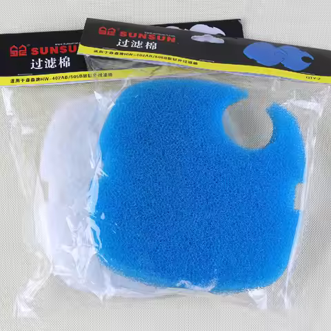 2Pcs/Lot Reusable Aquarium Filter Media Pads Sponge Replacement for SUNSUN GRECH HW-302 303AB HW-304
