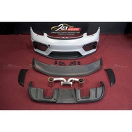 Porsche Cayman 718 GT4 Bodykit Set Front Bumper Forged Carbon Fiber PP Material