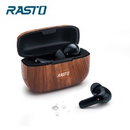 RASTO  木匠工藝真無線藍牙5.1耳機/真無線耳機耳麥/藍牙耳機麥克風/真無線藍牙耳機麥克風( RS27)-黑
