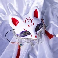 Half Face Little Fox Diamond Fox Mask Venice Mask COS Halloween Party Decoration Mask