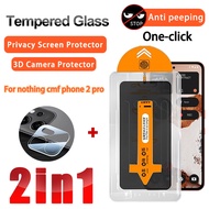 2 IN 1 Privacy Film Nothing CMF Phone 2 Pro Tempered Glass for Nothing Phone 3 3A Pro 2 2a 1 CMF Pho