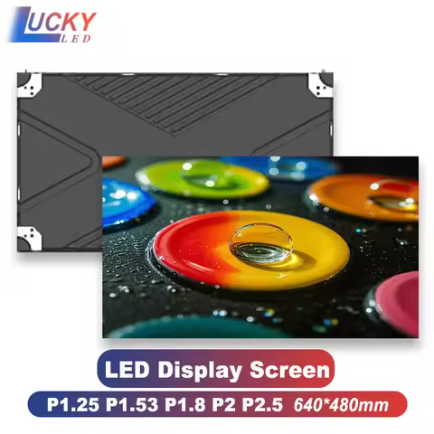 600*480mm 16:9 Indoor P1.25 P1.5 P1 P1.86 Led Screen Display 4K Full Hd 1.8 P1.538 Led Video Wall fo