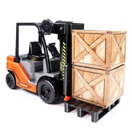 1:22 Scale Lnertial Forklift Friction Fork Lift with Pallet Cargo Warehouse Truck Vehicle Model Toy 