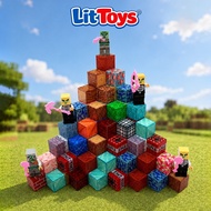 ToysLit Magnetic Puzzle Blocks Mycraft Assembling Model Building (Character Included)