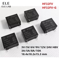 ‌2Pcs Original HF32FV HF32FV-G Power Relays HF32FV-5 HF32FV-12 HF32FV-24 HF32FV-G-3 HF32FV-G-5 HF32F