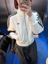 Adidas 經典三葉草立領短款牛仔外套