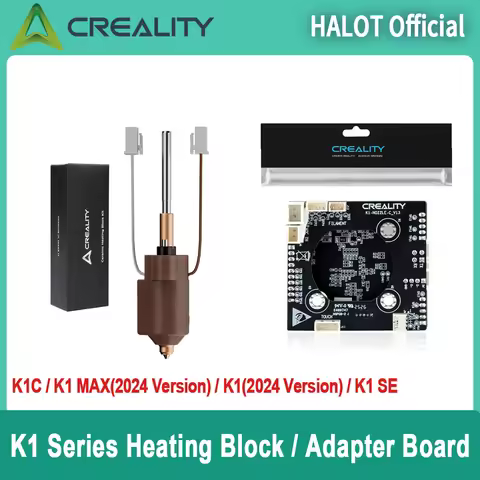 Creality K1 Max/K1C/K1SE Ceramic Heating Block + PCBA Adapter Board_T9_GD32F303CBT6 for K1 Series 3D