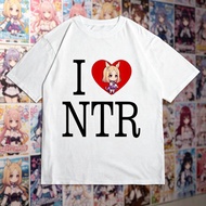 Uma Musume Narita Top Road Anime T-Shirt I LOVE NTR Pattern Popular For Men And Women Japanese Game 