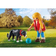 Playmobil 71738 Pet Collectable Woman with Mountain Dog Collection Set And