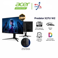 ACER PREDATOR X27U W2 26.5" OLED GAMING MONITOR WITH BUILT-IN SPEAKER (26.5" 2K QD-OLED / 0.03Ms / 2