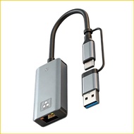 KOK 2 5G Type C to RJ45 Adapter LAN Ethernet Adapter Gigabit Networking Converter