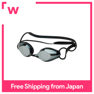 FINA Approval] arena Swimming goggles for racing unisex [Splash] Silver × Smoke Free Size Mirror Lens Anti-glare (Linon function)AGL-510M