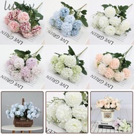 Artificial Flowers Home Decoration Hydrangea Silk Material Table Floral Decor