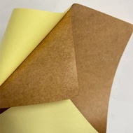 A4 Kraft Stickers | Blank Kraft Stickers | Carton Stickers | Taiwan Ready Stock | Dark Kraft Sticker