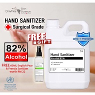HAND SANITIZER 5L Alcohol SANITIZER 82%. SANITIZER 5L | 2L | 500ml FREE 500ml Hand Sanitizer,Ready stock Fast shipping.