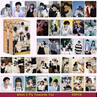 50-55pcs Chinese Drama When I Fly Towards You Laser Postcards Zhou Yiran Zhang Miaoyi Hologram Lomo 