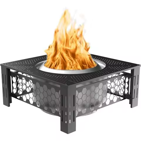 Fire Pit Surround Tabletop Use for Solo Stove Bonfire Ranger Yukon 2.0, Adjustable Surround Tabletop