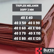 Custom Plywood Melamine Cut 3mm Doff Plywood Multiplex Trimin Trimil 1 Side 40cm Wide Multipurpose C
