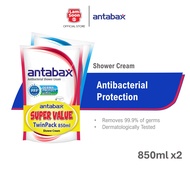 Antabax Shower Cream 850ml x 2 - Protect + Fresh