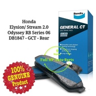 Bendix DB1847GCT Rear Brake Pad - H/D Elysion/ Odyssey RB Series 06/ Stream 2.0