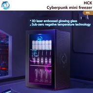 Hot Sale Hck Husky Cyberpunk Smoothie Smoothie Bar Household Living Room Beverage Small Freezer Game Room Office Refrigerator 88L